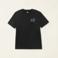 在飛比找新光三越 skm online優惠-Roots男裝-宇宙探索系列 彩虹海狸有機棉短袖T恤(黑色)