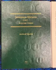 Littleton Coin Folder #3 LCF26 Jefferson Nickel 1997 - 31 Coins Included