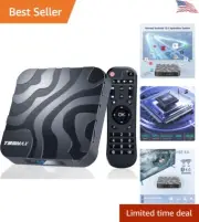 Android TV Box 12.0 - 4GB RAM 64GB ROM - 6K Ultra HD - Dual WiFi & Bluetooth 4.0