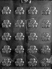 P001 St. Patrick'S Day Bite Size Shamrocks Chocolate Candy Soap Mold with Exclus