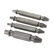 Screw Extractor Drill Bits Guide Broken Damaged Bolt Remover Easy Out Set 4 in 1