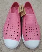New NATIVES Slip On Shoes Jefferson Clover Pink Shell White Women's 7 New
