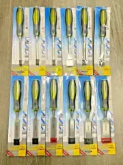 12Pc Wood Chisel Set Alloy Steel Woodworking Sharpening Chisels Set SOLID HANDLE