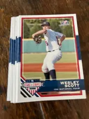 8x WESLEY SCOTT 2017 Panini Stars & Stripes LOT Team USA RC #64