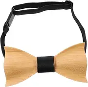 [GAROZATION] Bow Tie Bowtie Bowtie Ties Boys Bowtie Formal Tuxedo Bowtie Ties for Boys Corbatas Para Niños Boys Ties - Bowtie for Tie Boy Ties Black Wooden