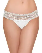 B.Tempt'd by Wacoal Womens Size XL b.adorable Lace-Waistband Thong Underwear 607