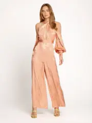 BNWT ALICE MCCALL ICED GUAVA MEMORY LANE JUMPSUIT - SIZE 6 AU/2 US (RRP $450)