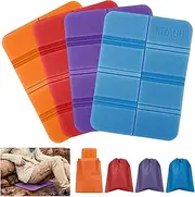 EEEKit 4 Pack Camping Cushion Seat, 15x11inch Foam Hiking Seat Pad, Foldable Sitting Mat Waterproof EVA Foam Sitting Pad for Backpacking Outdoor Picnic Mountaineering Stadium Travel for Adults Kids