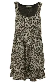 Crush Animal Print Tunic--HAM-97149M