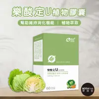 在飛比找PChome24h購物優惠-摩達客嚴選-紐樂美 樂酸定U植物膠囊 高麗菜植萃 薑黃素 植