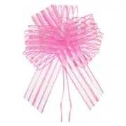 15pcs 6" Big Gift Wrapping Bows Organza Pull Bow Ribbon Chiffon Yarn Pink