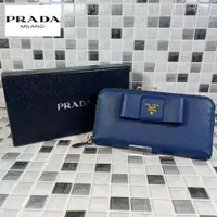 在飛比找蝦皮購物優惠-PRADA 長夾 Saffiano皮革 mercari 日本