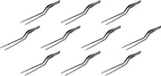 Set of 10, Black Chef Tongs [7.5 inches (19 cm)]