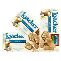 在飛比找PChome24h購物優惠-《Loacker》義大利萊佳牛奶哈斯餅45g*3入