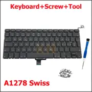New For MacBook Pro 13" A1278 Swiss Keyboard + Screw 2009 2010 2011 2012 Year