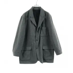 [二手] 【日本直送】 Pre-owned dunhill tailored jacket wool cashmere Dark gray black 3B reversible