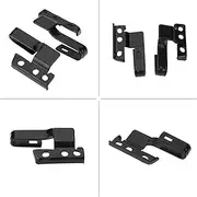 Universal Durable Windshield Wiper Arm Adapter Set for Quick Installation, Fits Various Vehicles, Metal, Black, 2 Sets for Aftermarket Refills