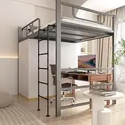 Loft Attic Bunk Bed Ladder – Ladders for Egress Basement Window Well Outside, Fire Escape Ladder Emergency Entrance Ladder, Wall Mounted Step Ladder, 3.3-9.8ft(100cm/39in)