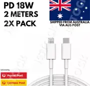 2 X 2M MFI Certified PD 18W Type C to Lightning Cable for Apple iPhone 14 13 12