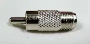 Pack of 100 F F-Type Coaxial Coax Jack Female to RCA Plug Male Adapter Adaptor