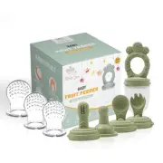 Baby Fruit Feeder Pacifier – 7-in-1 Silicone Teether Toy & Food Feeder with S...