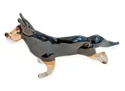 Hand Blown Glass handmade Art Figurine Animal DOG # 4508