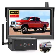 Magnetic Wireless Backup Camera,2Mins DIY Installation &1080P Portable Batter...