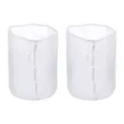 120 Mesh Paint Filter Bag 17.7" Dia Nylon Strainer with Drawstring 2Pcs