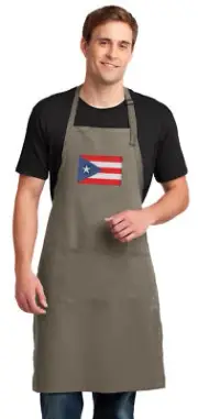 TAILGATING GIFT Puerto Rico Flag Apron PUERTO RICAN FLAG Apron BBQ GRILL BAKING