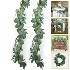 Wall Decor Artificial Plants Garland Artificial Eucalyptus Fake Vines Rattan