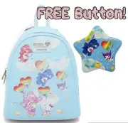 Loungefly Hello Kitty & Friends Care Bears Mini Backpack+FREE Kuromi Button NWT