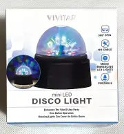 Vivitar Mini LED Disco Light, Party Light, Disco Ball Lamp, Multi-Colored Lights