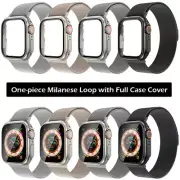 One-piece Milanese Mesh Band Strap for Apple Watch 9 8 7 6 5 4 SE 40/44/41/45mm