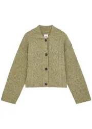 Day Birger ET Mikkelsen Denzel Wool-blend Cardigan - Olive - XS (UK6 / XS) XS (UK6 / XS)