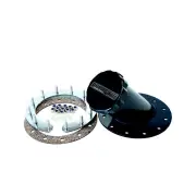 Aeroflow Brand Remote Fuel Cell Filler 45 Degree 2-1/2" Neck Black