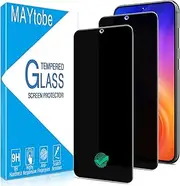 [MAYtobe] [2-Pack Privacy Screen Protector Designed for Samsung Galaxy S23 Plus Tempered Glass,Support Fingerprint Unlocking, No Bubbles, Anti Scratch, Easy to Install