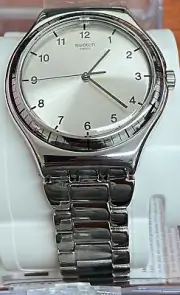Swatch YWS100G Zio Argento Silver Dial Stainless Steel Women's Watch