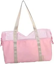 [SAFIGLE] Travel Clothing Bag Shoulder Bag Travel Bag Mesh Island Swimming Bag Summer Fashion Beach Bag Pink