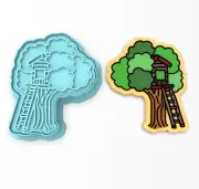 Tree House Cookie Cutter & Stamp | Fort Trees Playhouse Nature Outdoors Sky #1