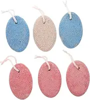 6pcs Double Sided Pumice Stone Callous Dead Skin Remover File Natural Heel Foot Care Stone Removers Feet Foot Scraper Shower Pedicure File Pedicure Tools Scraping Plate Stone
