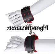 Binding Restraints Kit Leather Hand Cuffs Ankle Cuffs Studded Handcuff Anklecuff