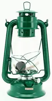 Green Kerosene Hurricane Lantern