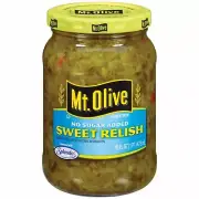 Mt. Olive No Sugar Added Sweet Relish 16 Oz (Pack of 3)