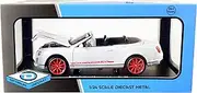 Bentley Continental Supersports ISR Convertible White Metallic with Red Wheels 1/24 Diecast Model Car by Optimum Diecast 724259