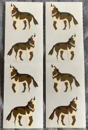 8 Mrs. Grossman's HOWLING WOLF 1990 Vintage Sticker Lot ~ RARE