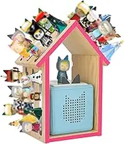 Taladad for Tonie Shelf,Tonies Storage for Creative Tonie Box Magnetic Shelf for Tonie Figures,Characters,Wooden for Kids (Natural)