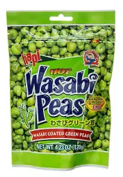 Hapi Wasabi Coated Green Peas Snack, 4.23 Oz Bag