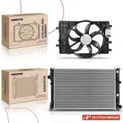 Radiator & Cooling Fan Assembly Kit for Ford Fusion Mercury Milan Lincoln Zephyr (for: Ford)