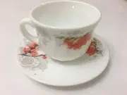BA200-190 Uniware High Quality Opal Glassware Cups and Saucer,Set of 12 Pcs