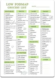 lovielf Reusable Low fodmap Grocery & Shopping List for Nutrition, Gut Health, IBS Relief, and Enhances the Elimination Diet | Double Sided Erasable material